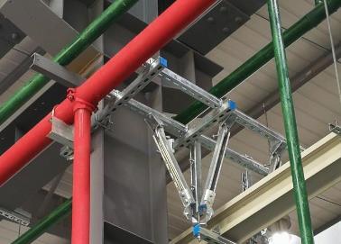 细河该抗震支架的整体式支吊架结构协调性好
